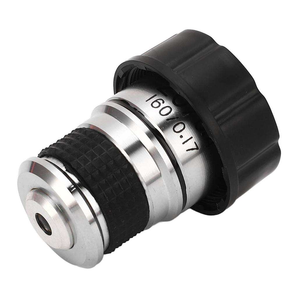 Microscope Objective Lens 20X Brass Chrome Plated RMS Interface Microscope Objective Lens Accessory