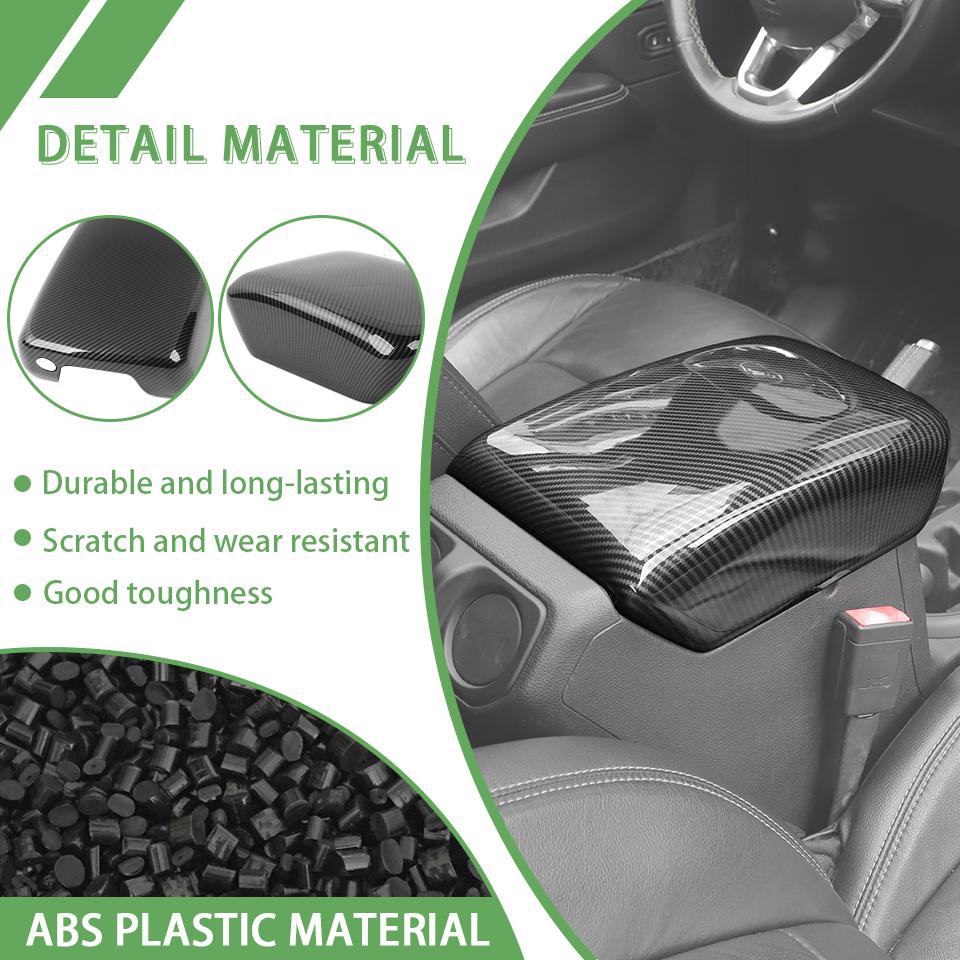 ABS Armlehnenbox Dekorpaneel Dekoration Abdeckung Aufkleber Für Jeep Wrangler JL JT Gladiator 2018 Up Autoinnenraumzubehör