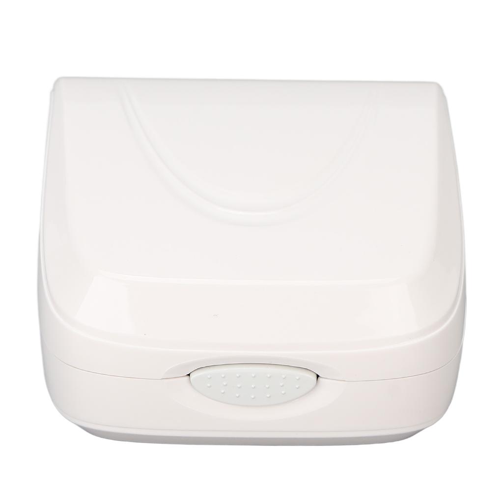 Ochranné pouzdro na sluchadlo Přenosný úložný box na sluchadlo pro zesilovač zvuku Bílý