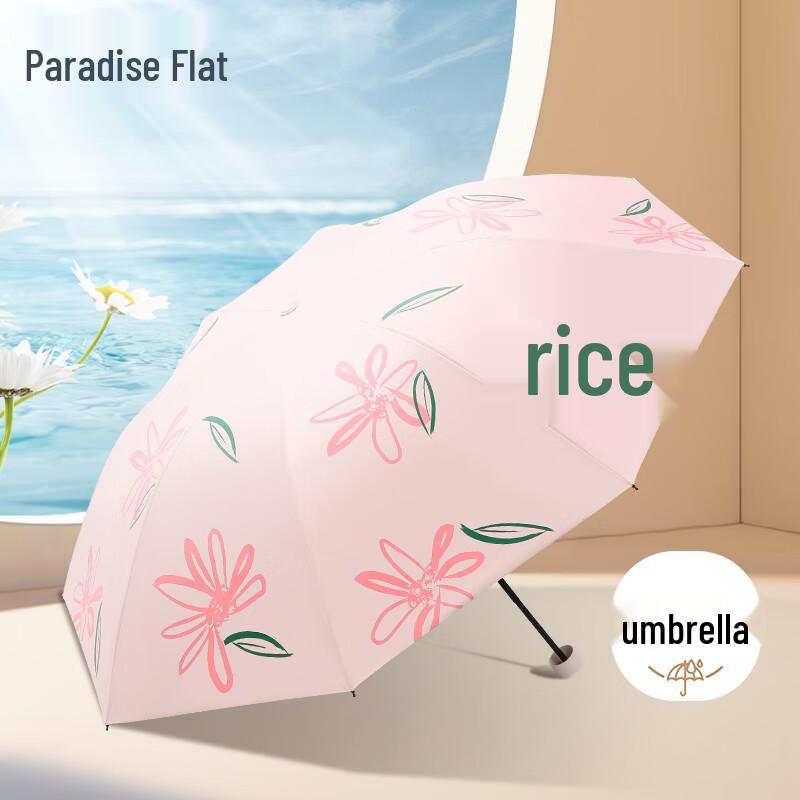 Paradise Tri-fold UV Protection Sun & Rain Umbrella