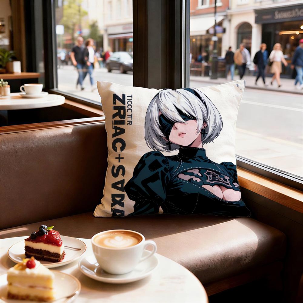 Game Nier Automata Cushion Cover Decorative Cushions Covers Cover Sofa x Pillow Piece x x Pillowcase