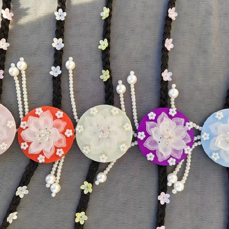 Handmade Hair Accessories Colorful Elegant Hairpin Traditional Headband Suitable for Youthful Performers At Any Occasion