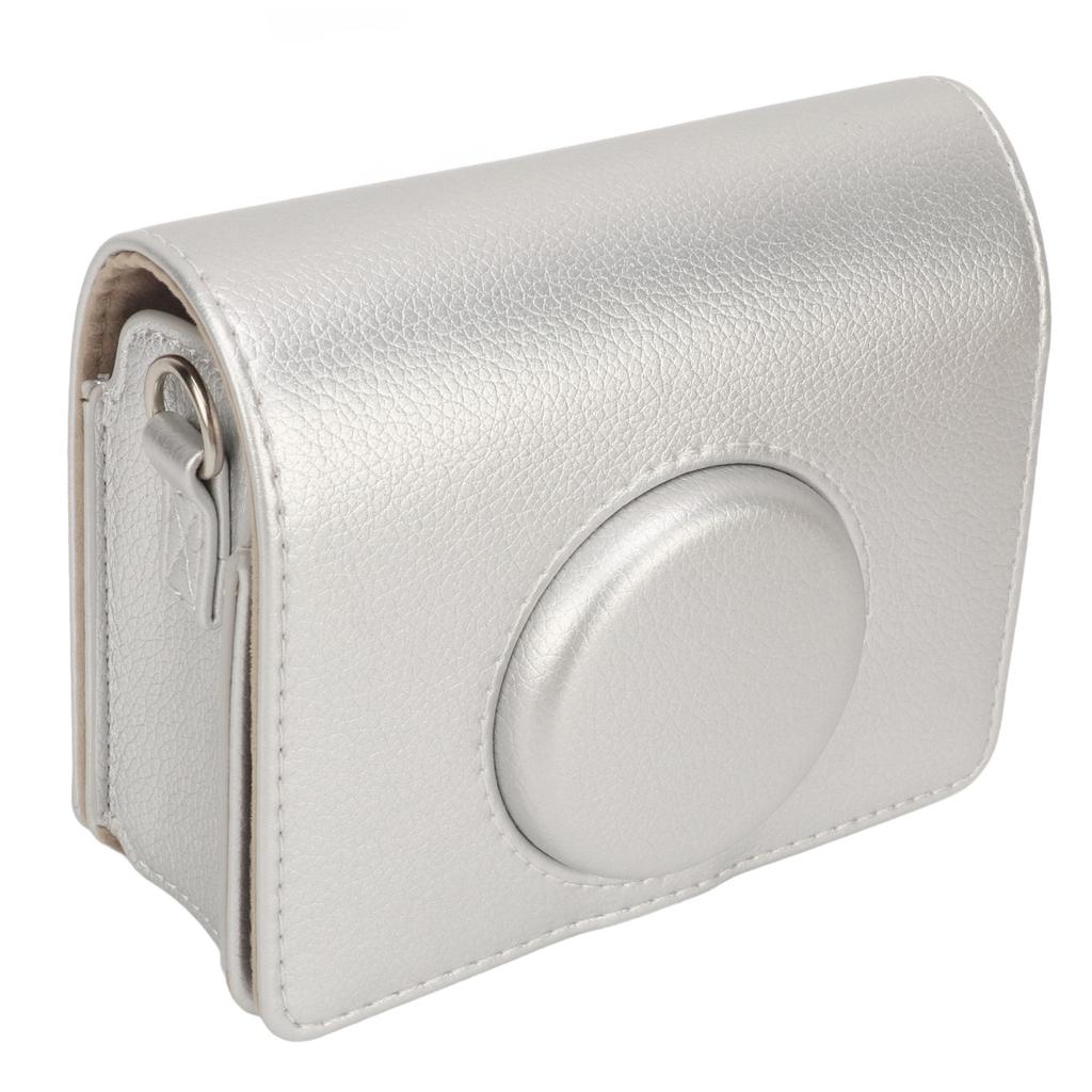 Instant Camera Case Vintage Magnetic Flip Top Scratch Proof with Shoulder Strap Camera PU Leather