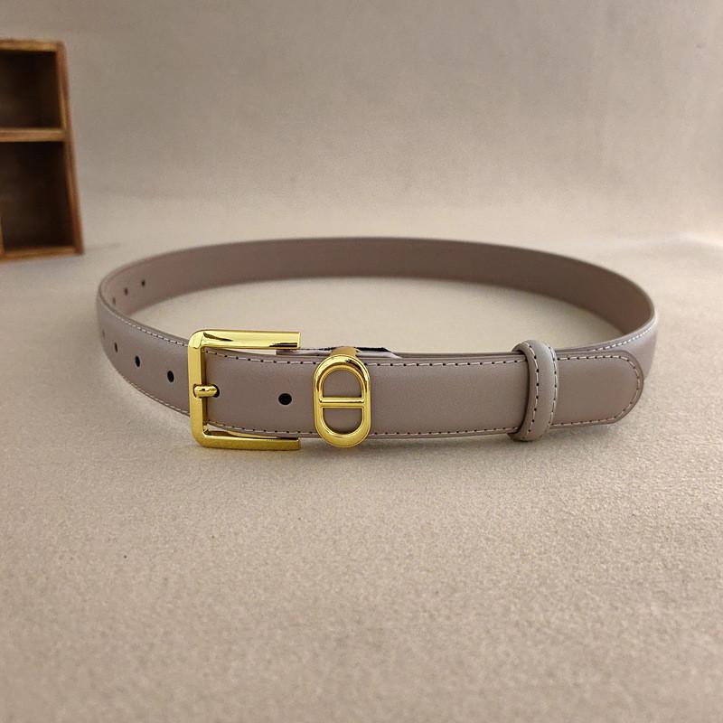 

Classic Genuine Leather Waist Belt For Women Casual Office Wear белый