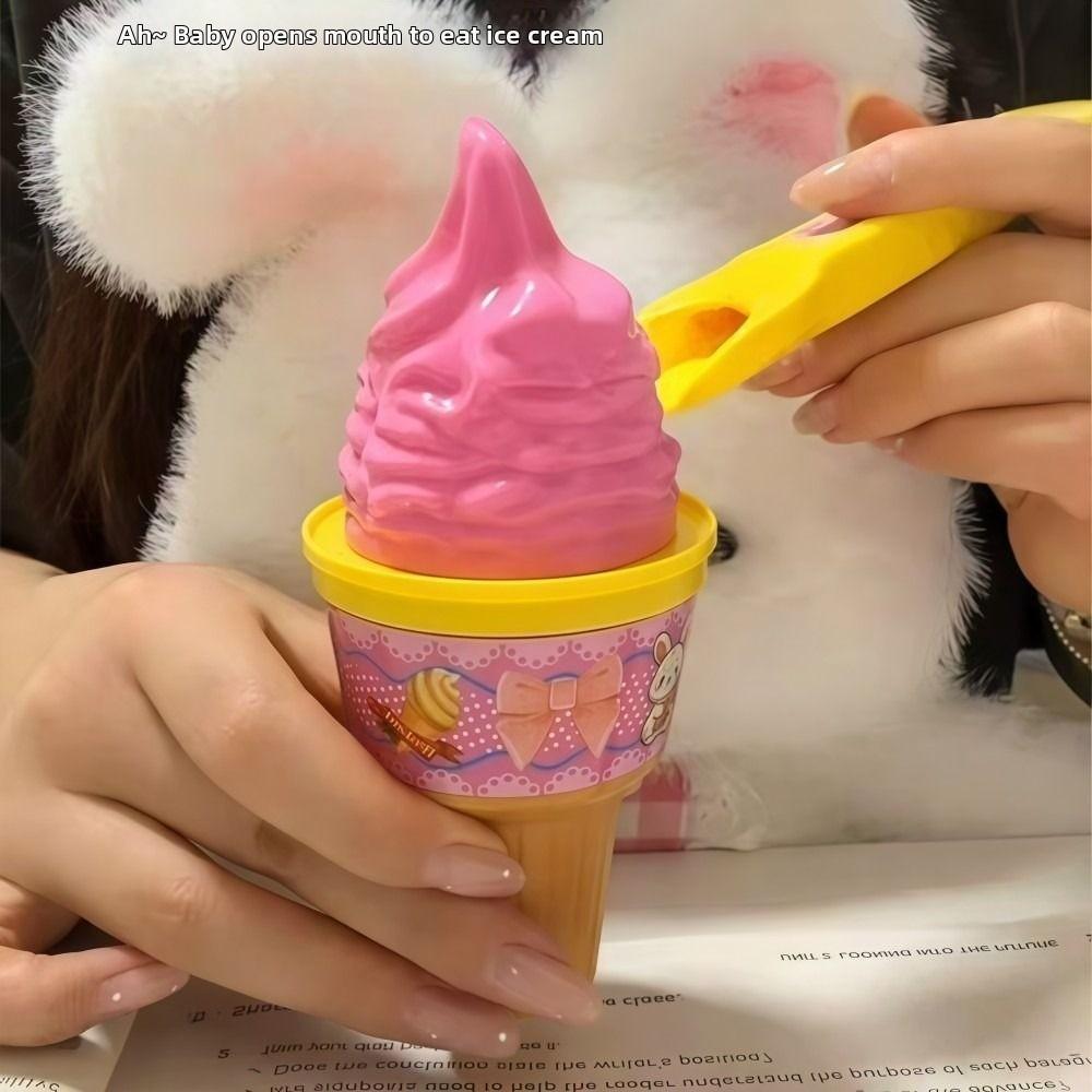 Simulation Food Japanese Early Education Toy Play House Style Role Play Feature Cone Pudding Feeding Toy Creative Decompression