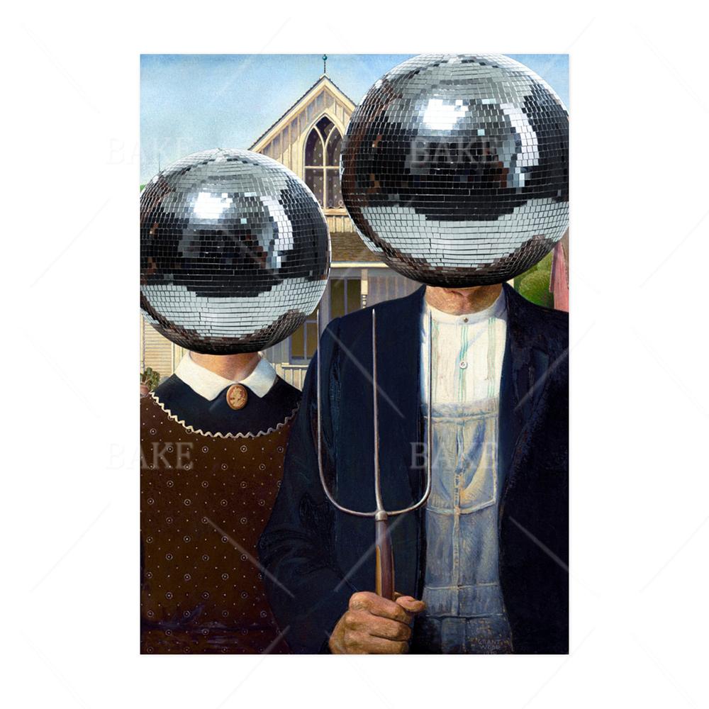 

Диско Венера Плакат Боттичелли Венера Измененное искусство Красочное минималистское настенное искусство Эклектичный забавный принт Современная гостиная Домашний декор 30x40cm No Framed