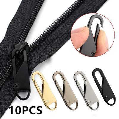 5/10PCS Universal Zipper Puller Detachable Metal Zipper Head Repair Kits For Zipper Slider DIY Craft Sewing Clothes Accessories