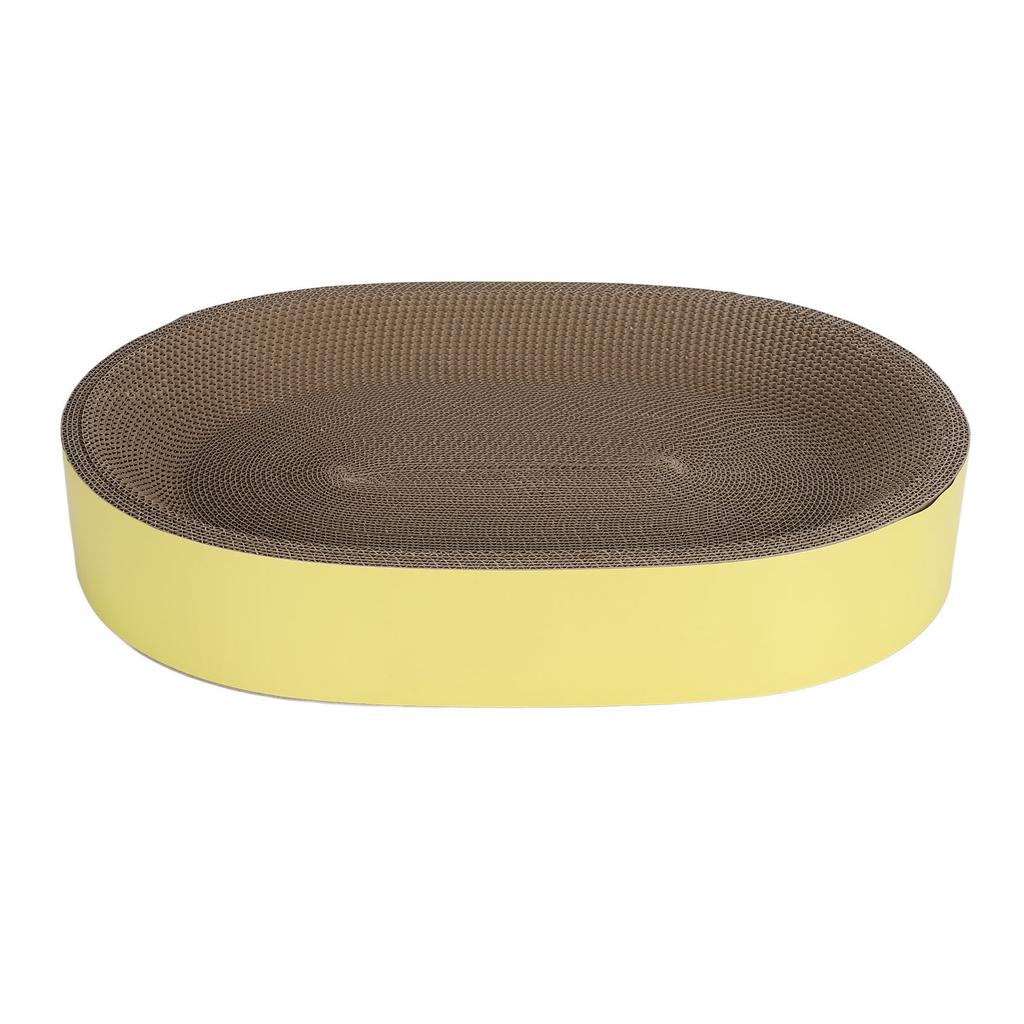 Cat Scratcher Bed Oval Corrugated Paper Cat Scratch Board Nest Scratching Basin for Claw Grinding