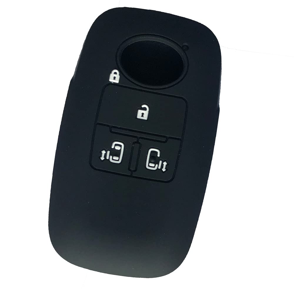 [ZIAN] Daihatsu/DAIHATSU 3 Button Smart Key Case for Cars, New Tanto Custom, Rumy, Etc. (Black 2)