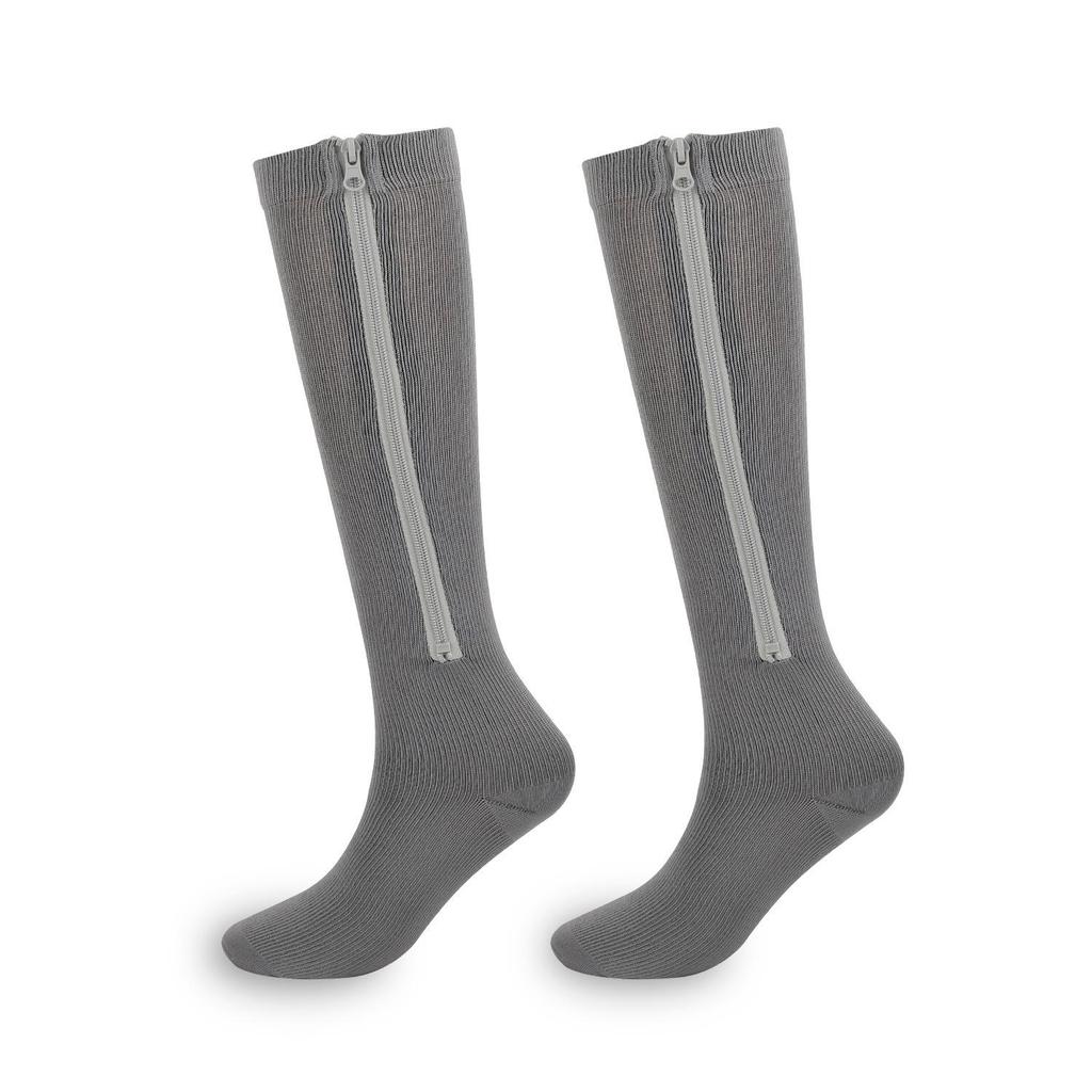 Zipper Compression Running Socks: Cross-Border Sports, Calf Support