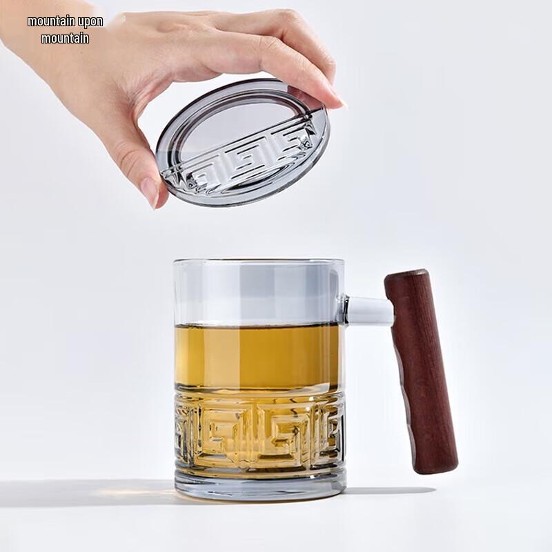 Shanchongshan Wooden Handle Glass Mug