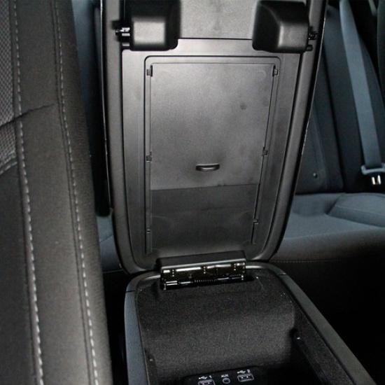 Black Center Console ert Tray Armrest Box Hidden Drawer for Dodge Charger