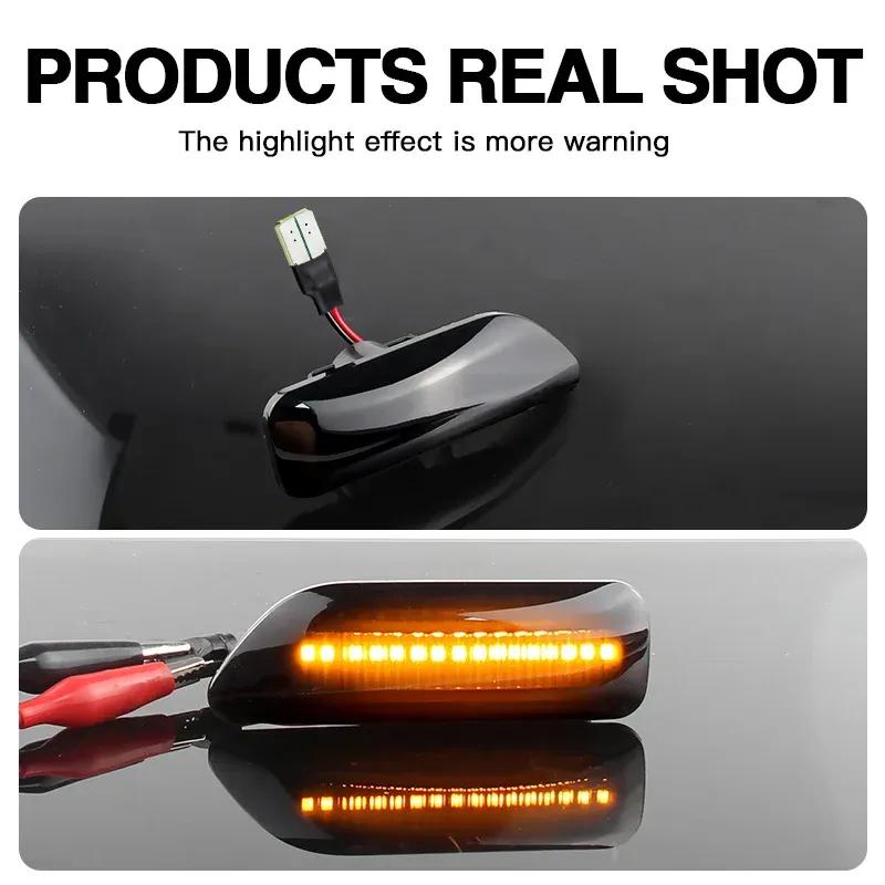 For Volvo XC90 S80 XC70 V70 S60 2001- 2009 LED Dynamic Turn Signal Light Side Mirror Sequential Lamp Blinker Indicator