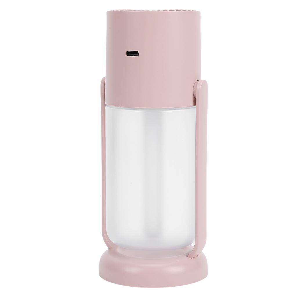 Mini Humidifier with Light Quiet Portable Small USB Humidifier for Car Home Desktop Office 260ml Pink