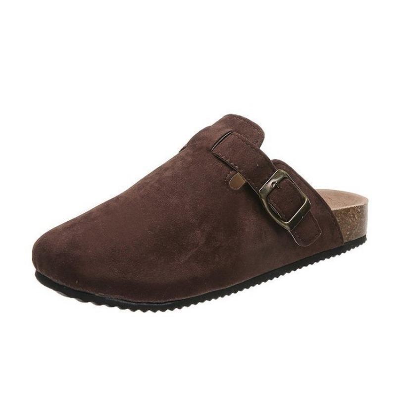 Baotou Slippers Female Couple Cork Drag Wish Large Size Shoes Casual Half Drag Lazy Shoes Tide