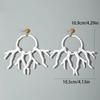 Bohemian Coral Pendant Earring Exaggerated Turquoise Earrings Gifts Womens Trendy Jewelry