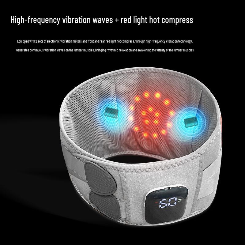 Rechargeable Infrared Lumbar & Uterus Heating Massager Belt