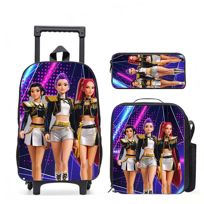Kpop Witch Hunters Casual Backpack Digital Printing Men'S And Women'S Commuter Backpack Rod Backpack Student Bag