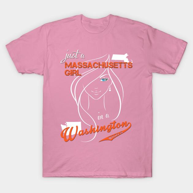 T Shirt Women Massachusetts Washington Harajuku Print Kawaii Tshirt Summer Short Sleeve Female T-Shirt Top Tee