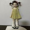 Mini Long Sleeveless Dresses Handmake Floral Print Skirt for 1/6 BJD 30cm Dolls
