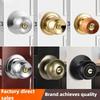 Stainless Steel round Ball Door Knobs Passage Entrance Lock Handle for Bedrooms Living Rooms Hardware Accessories