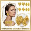 Boucles d'Oreilles en Acier Inoxydable pour Femmes Vintage Luxe Élégant Bijoux en Acier Titane