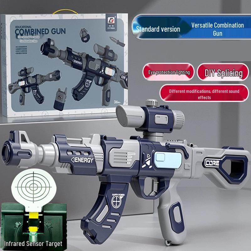 DIY Magnetic Gun Kit with Sound & Light for Kids Ages 3-6 - Educational Toy & Gift