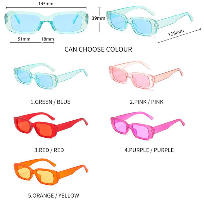 Luxury Women's Square Sunglasses Small Rectangle Sunglasses Women Vintage Brand Designer Square Sun Glasses Shades Female