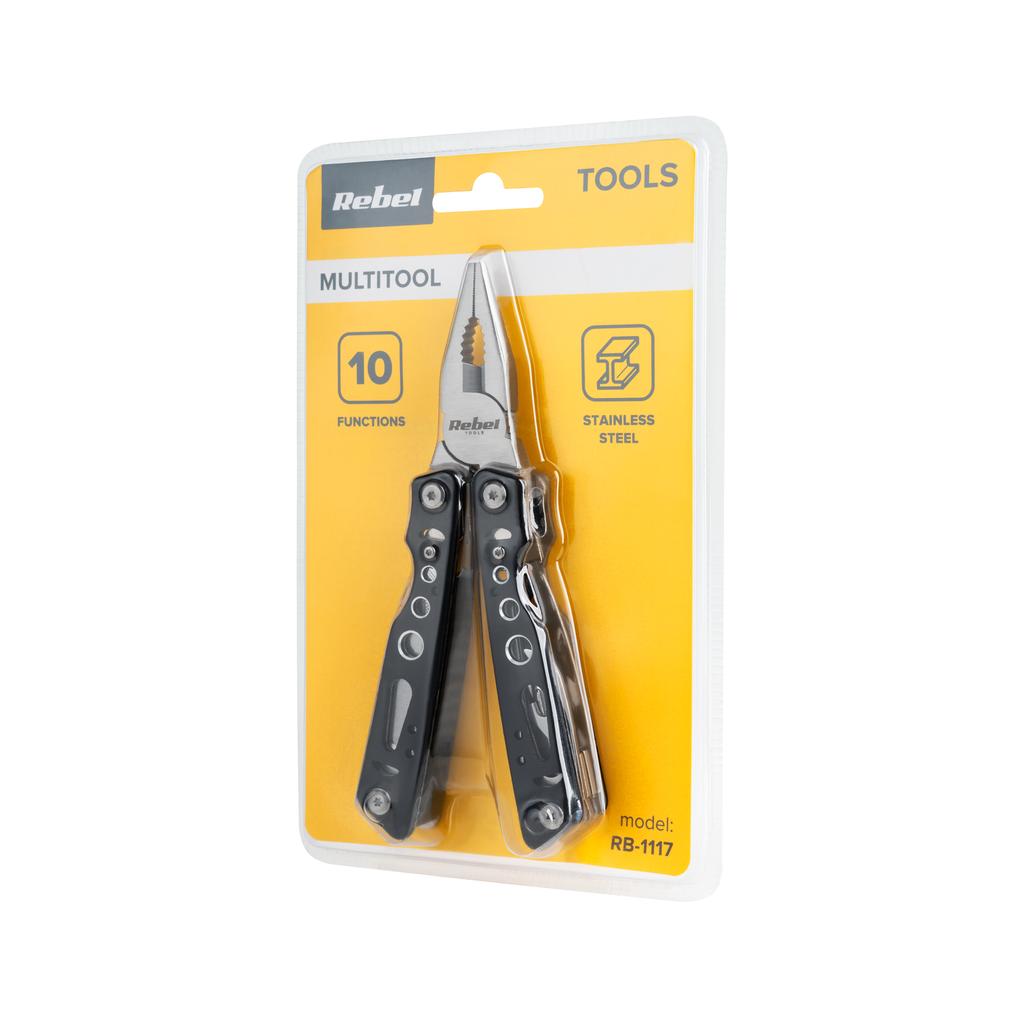 Rebel Multitool 10-in-1 Knife, Opener, Screwdriver