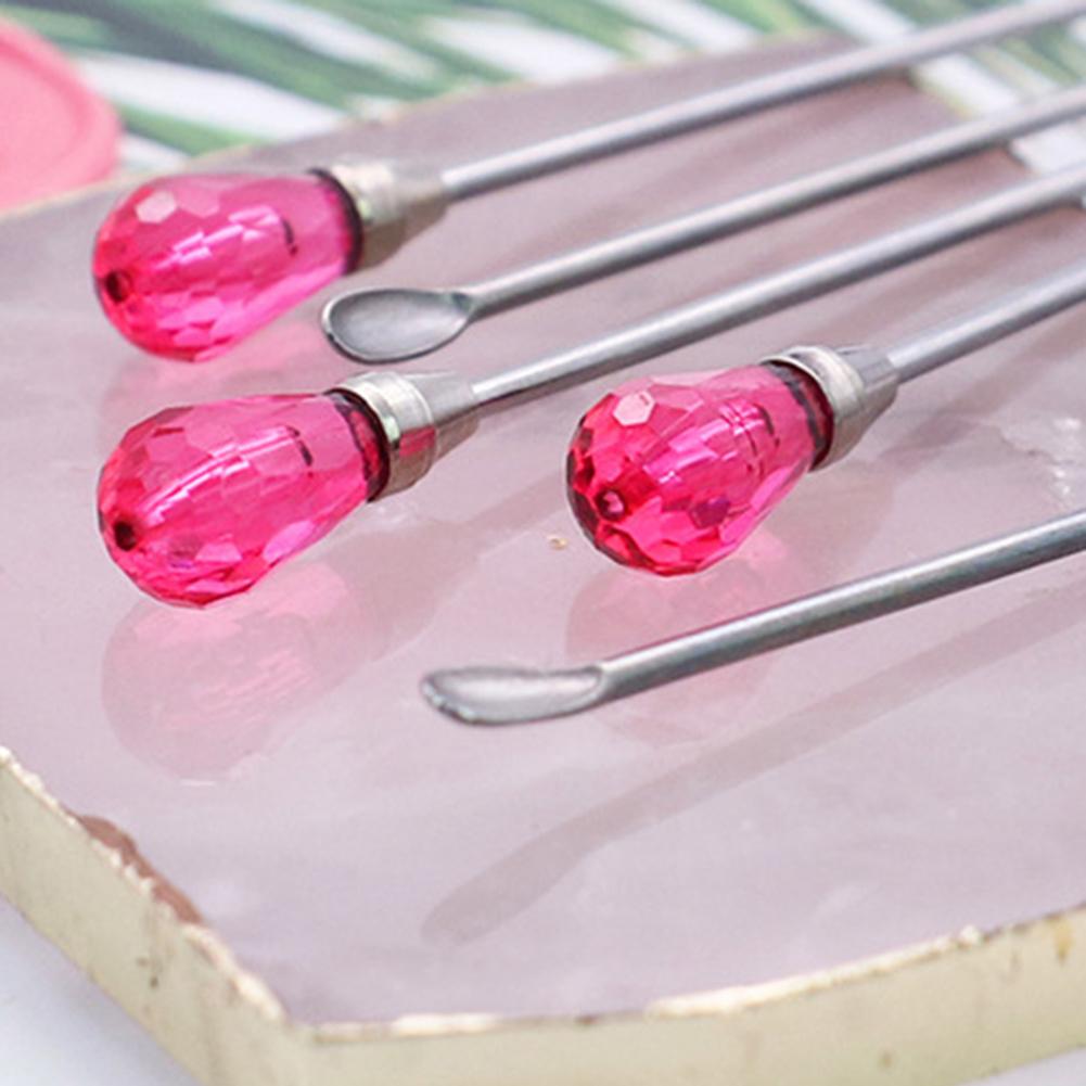 10cm Mixing Spoon Heat Resistant Stainless Steel Stirring Stick Auxiliary Supplies Seal Wax Stirrer Stick Spoon DIY Making Craft