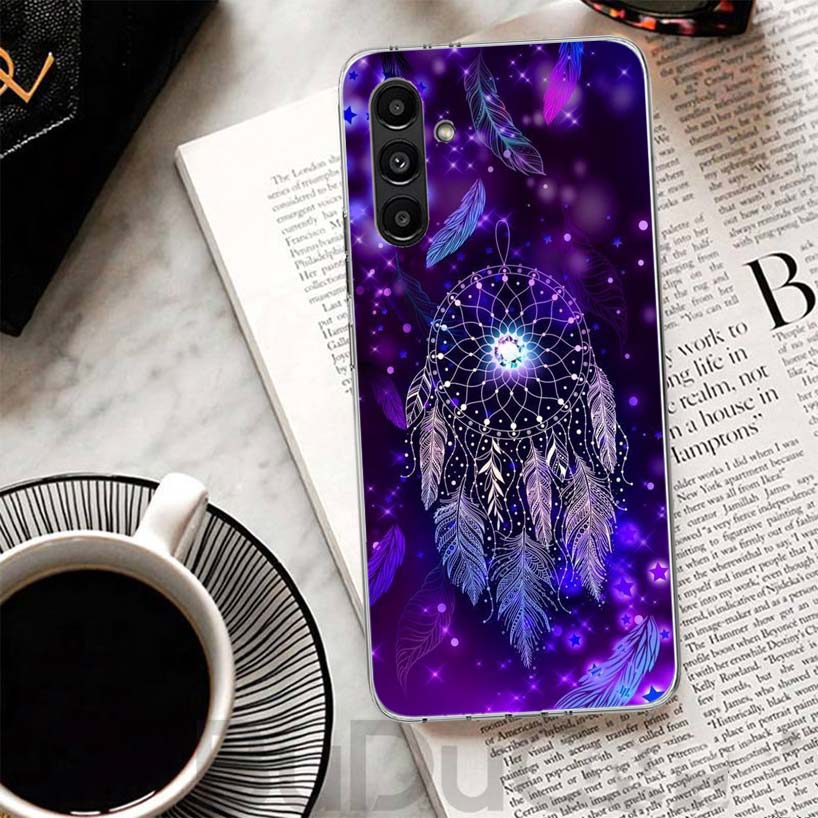 Retro Feather Dreamcatcher Phone Case For Samsung A17 A16 A26 A36 A56 A15 A14 A13 A55 A54 A53 A35 A34 A33 A25 A24 A23 A05S A04S