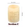 1 pcS Natural Hand Carved Carbonized Bamboo Tea Coffee Milk Water Cup