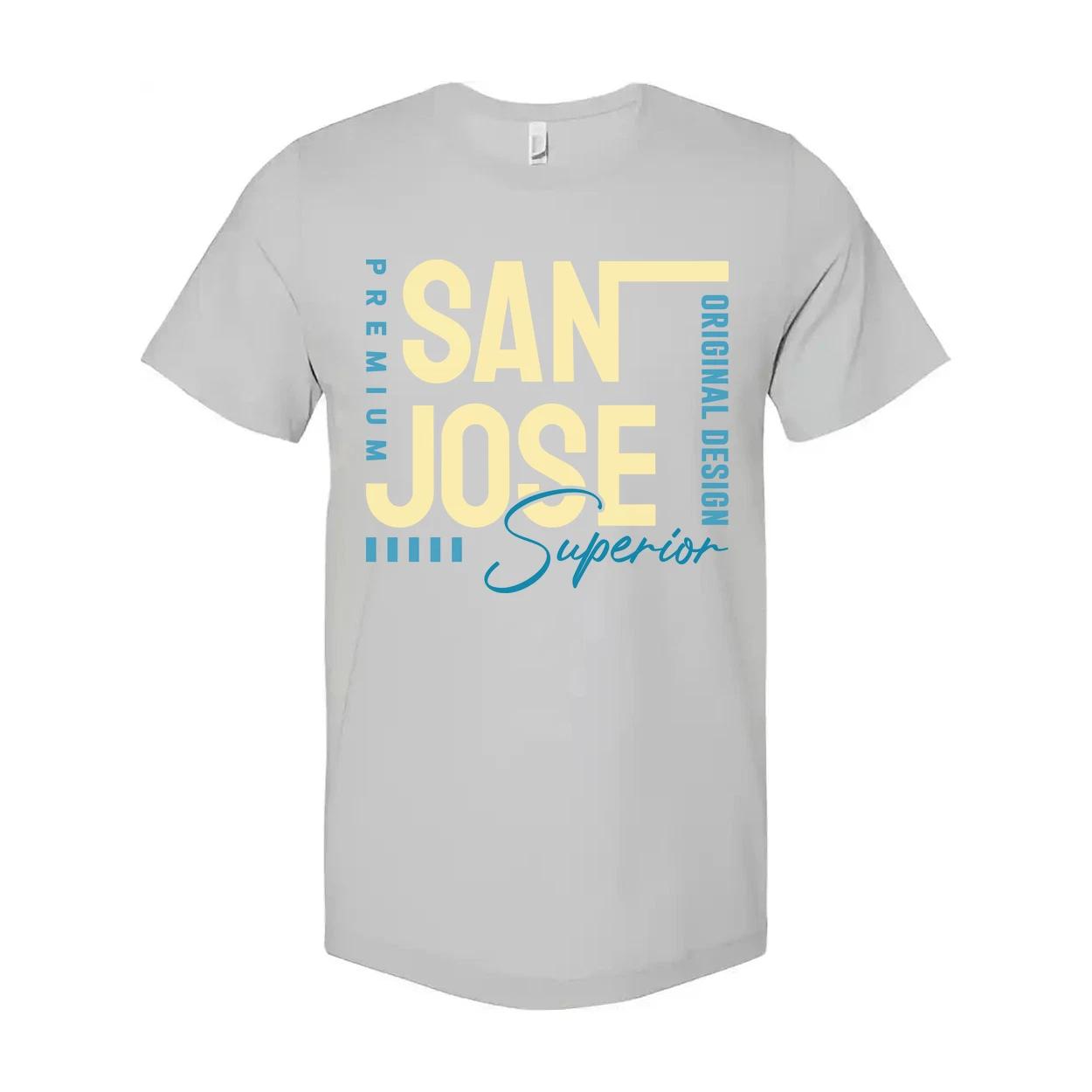 San Jose Premium Unisex T Shirt Original Design With Superior Script Graphic Sof S