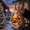 Acrylic Christmas Story Bell Ornament with Light for Holiday Decoration