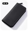 Premium Leather Travel Wallet - Zippered Organizer with Pen Slots, Card Holder Multi-Functional Travel Essentials Pouch