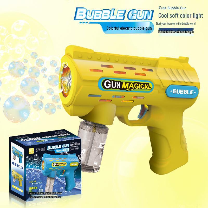 Gatling Bubble Gun: Automatic Electric Handheld Bubble Maker for Kids
