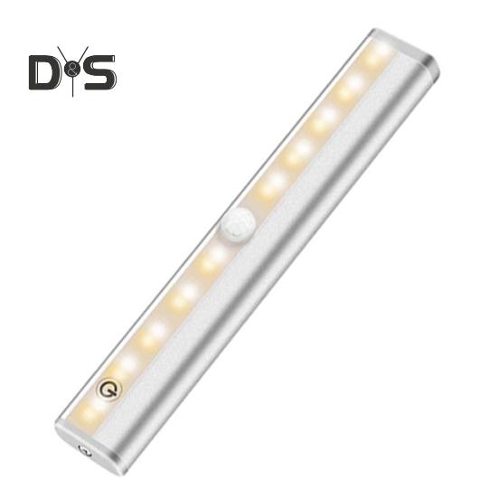 

Ночная лампа Беспроводной пульт дистанционного управления Освещение для шкафа Ультра-яркий без мерцания Регулируемая яркость Простая установка Магнитная светодиодная лампа A