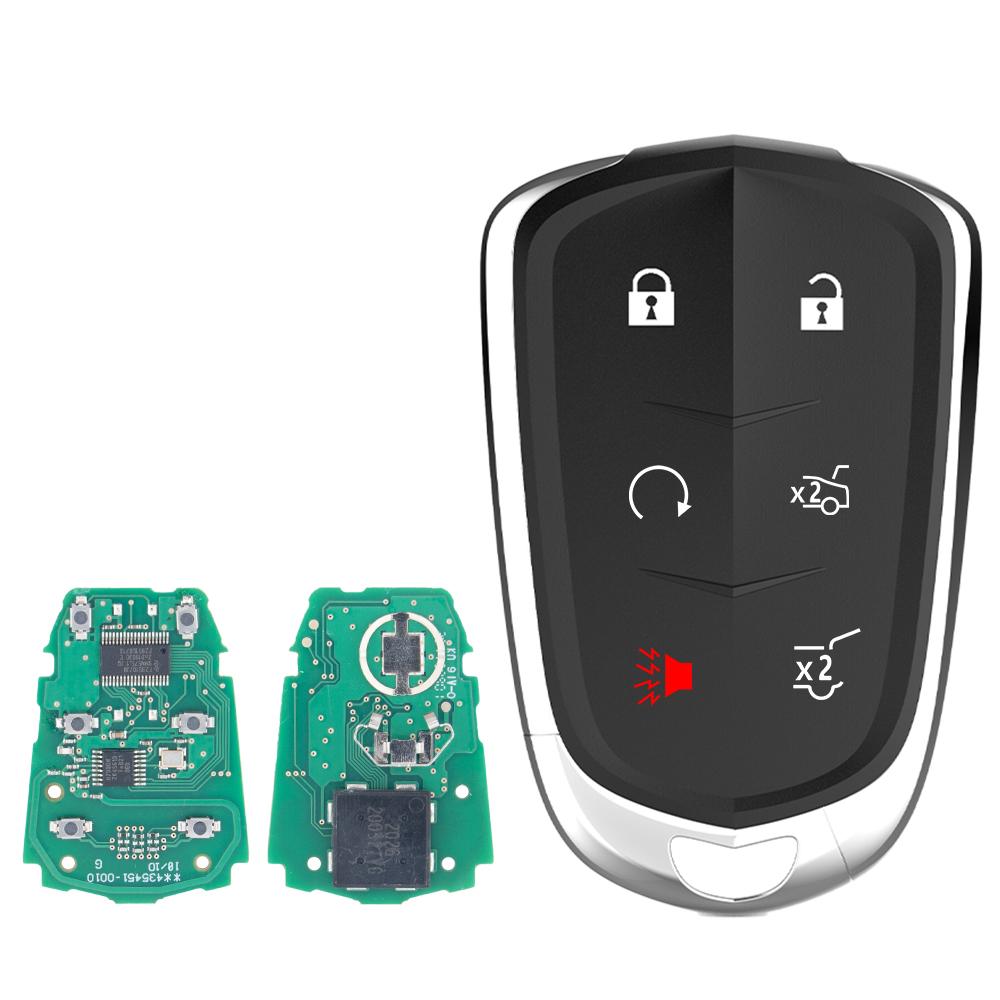 LIXIANG World Car Remote Control Key For Cadillac Escalade SRX XTS ESV ATS CTS HYQ2AB 315MHz HYQ2EB 433MHz ID46 PCF7937E Card
