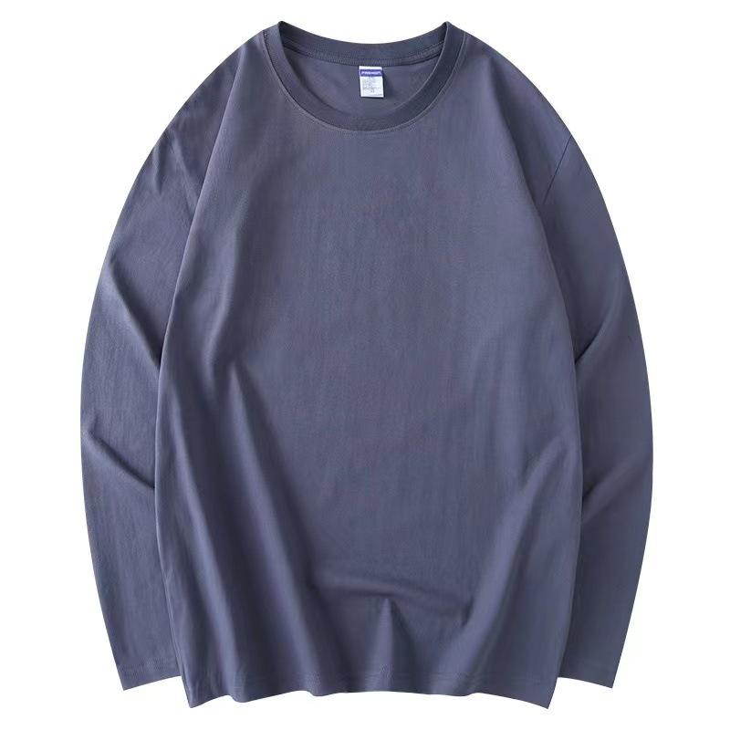 Summer Autumn Longsleeve Loose Causal Unisex Tops Cotton T-shirts Solid Multi Colors Long Sleeve Street Tees