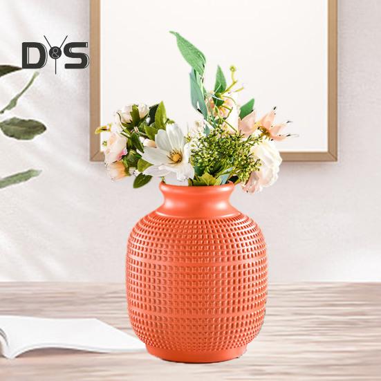 Vaso per fiori in plastica per interni ed esterni moderno portafiori veri secchi contenitore per composizioni floreali soggiorno camera da letto centrotavola decorazione