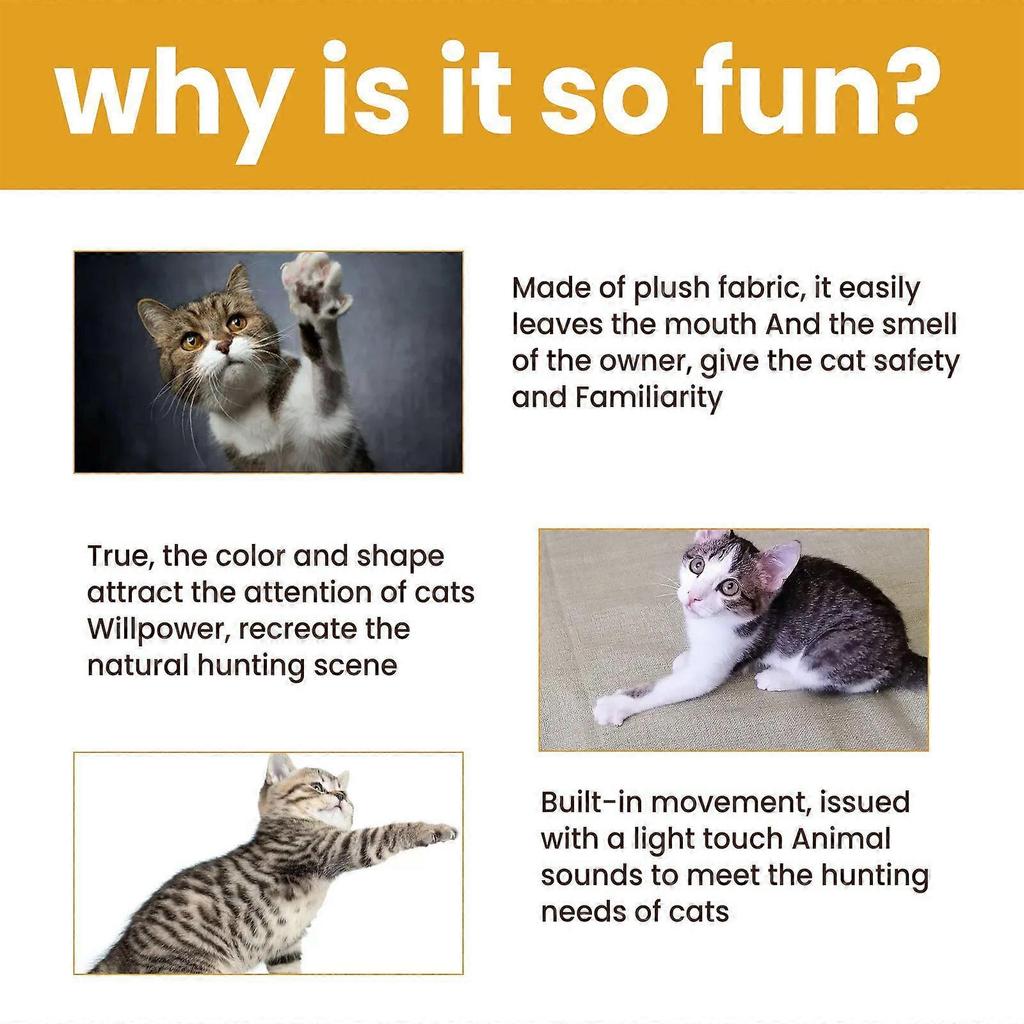 Interactive Smart Mouse Toy, Cats And Dogs Like A Mouse Sound Relief Plush Toy