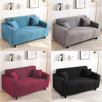 Seater Stretch Spandex Sofa Cover Elastic Sofa Slipcovers For Living Room Solid Color Washable Sofa Towel Couch Covers
