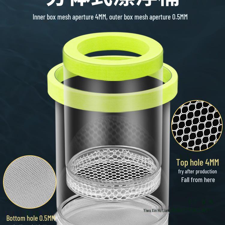 Guppy Fish Breeding Box for Small Fish, Fry, and Betta - Aquarium Isolation Tank