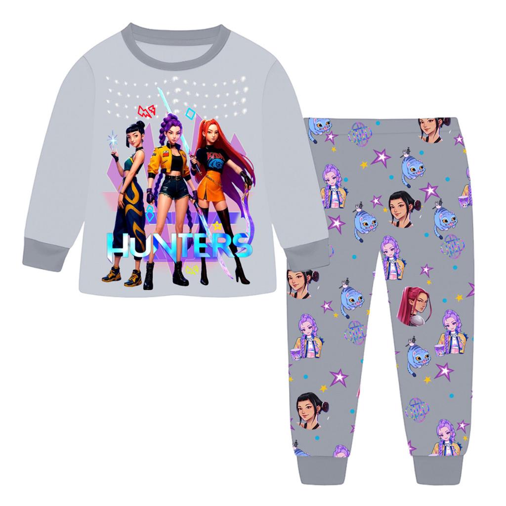 Children's Fashion Suit  Round Neck Long Sleeve Top Pants