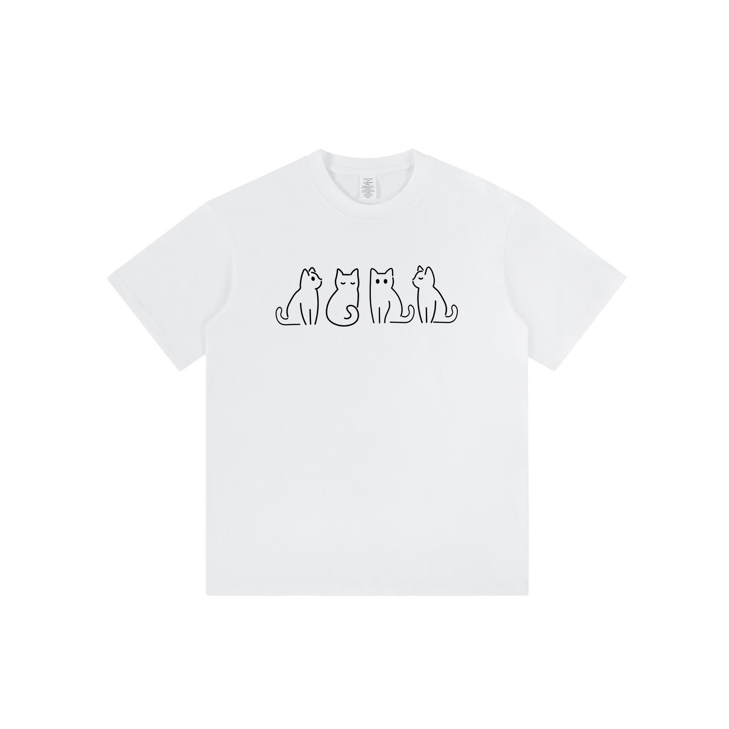 

Women s Summer 2024 Heavyweight Cartoon Cotton Loose Fit T-Shirt Medium