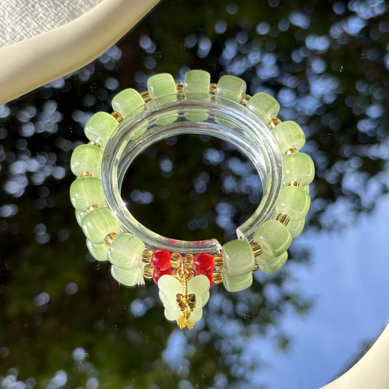 Lily of the Valley Butterfly Bracelet - Multi-Style Beaded Star & Moon Design