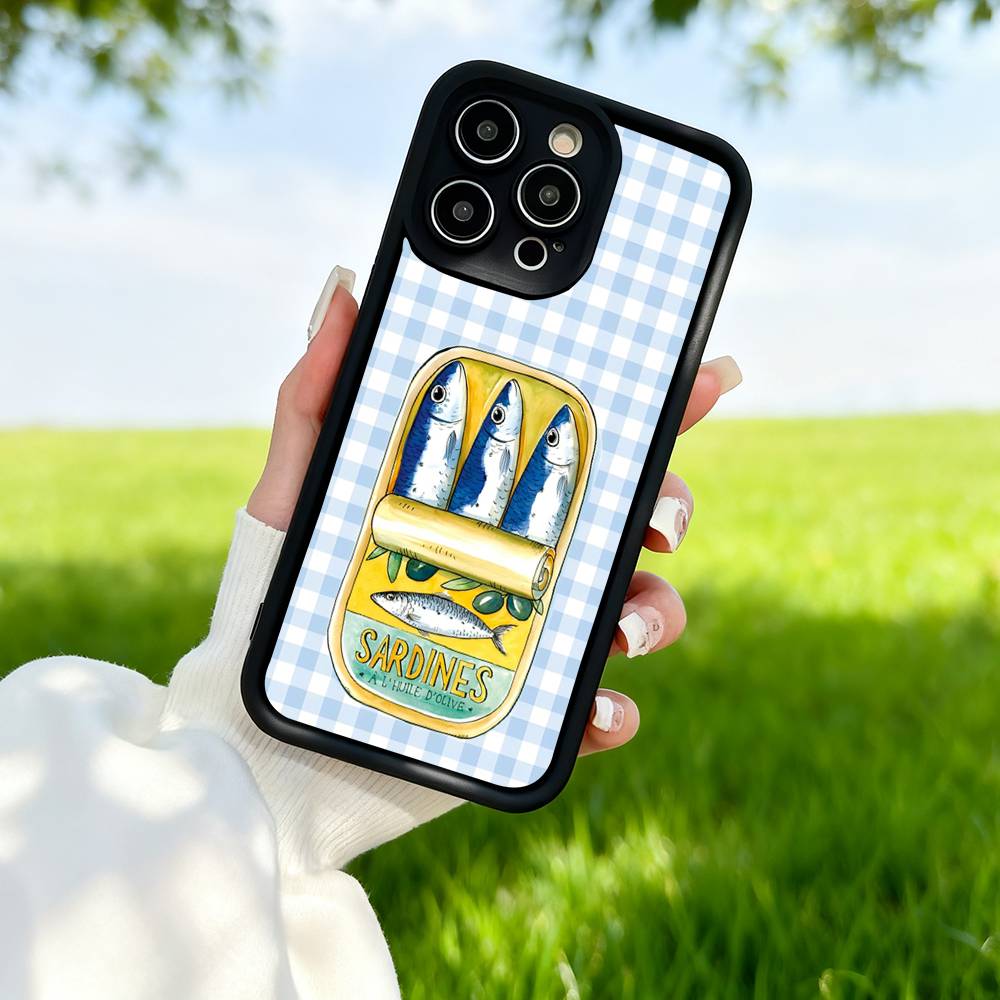Sardinas Phone Case For IPhone 13 Case IPhone 11 15 17 12 14 16 Pro Max 16e Shockproof Silicone Cover Soft