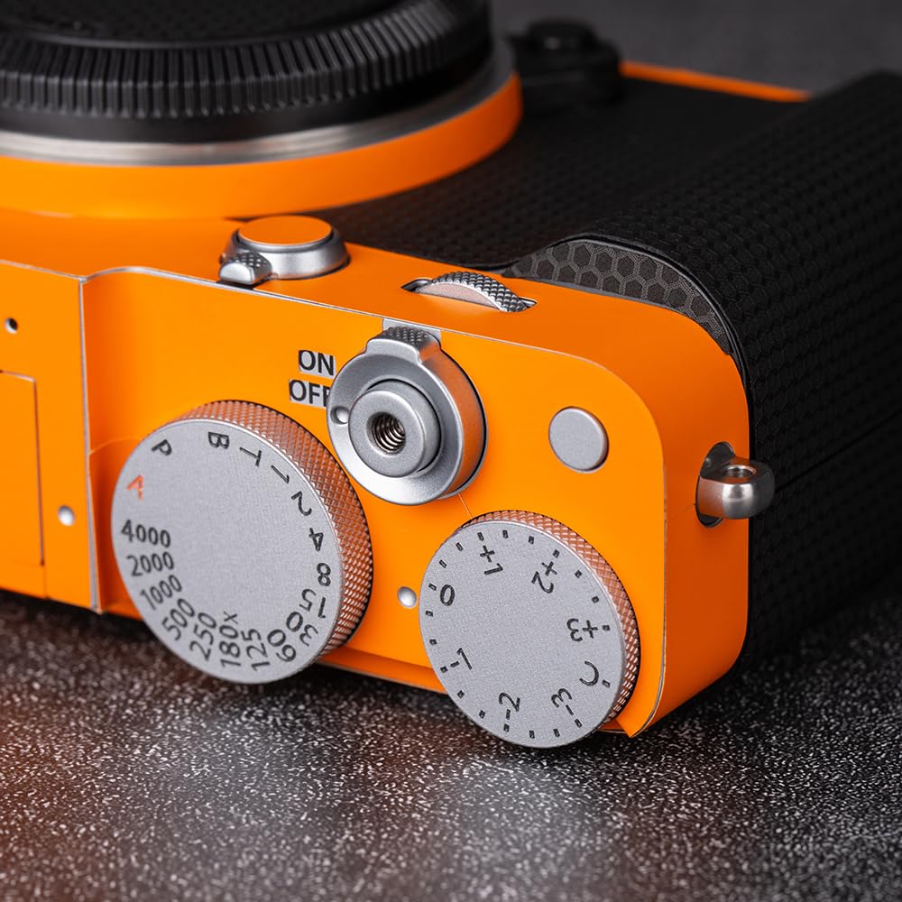 Scratch-Resistant and Wear-Resistant Camera Skin Cover Protector for Fujifilm X-E5 (Matte Dust Orange)
