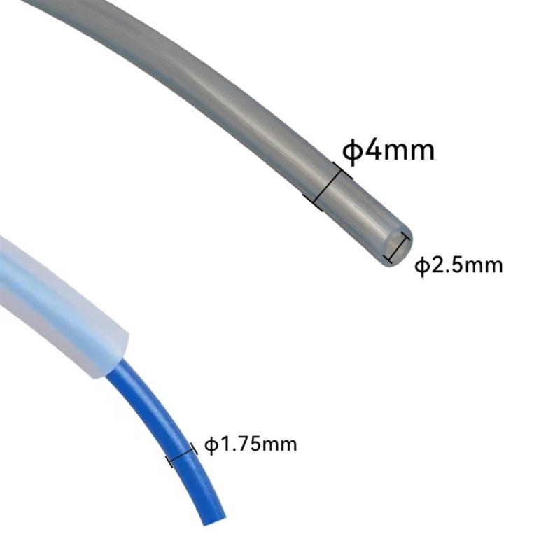 100/400cm PTFE Tube For 3D Printer Parts Pipe ID2.5mm OD4mm Insulated Hose Rigid Pipe Temperature Corrosion Resistance