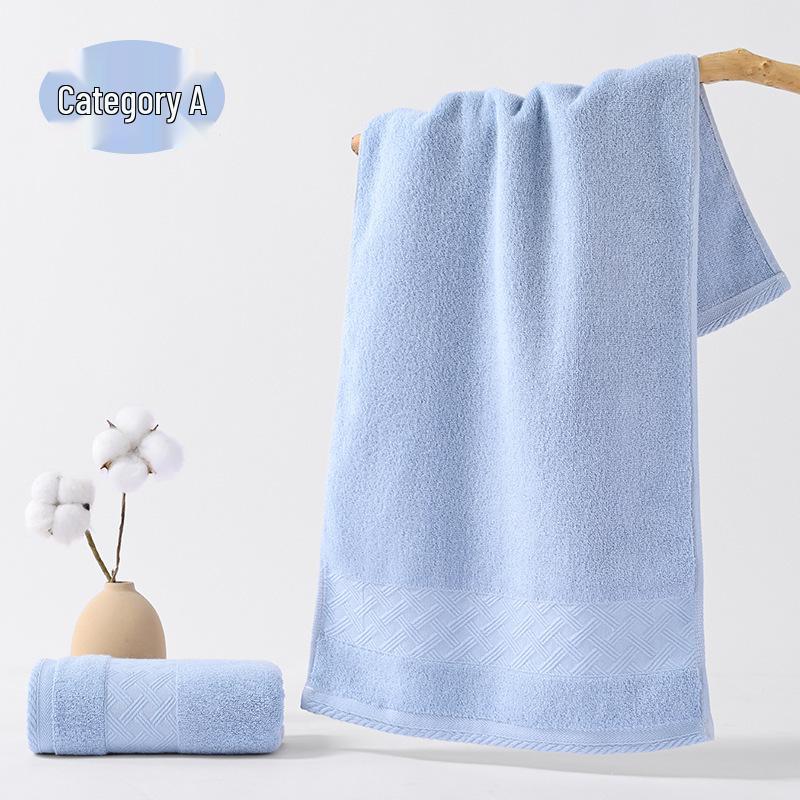 Thick Pure Cotton Bath Towel, A-Class, 32-Strand, Absorbent, for Home & Face Wash